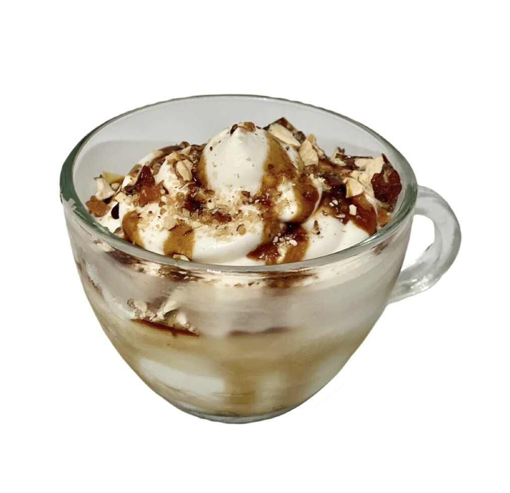 Tazza panna cotta e croccante 