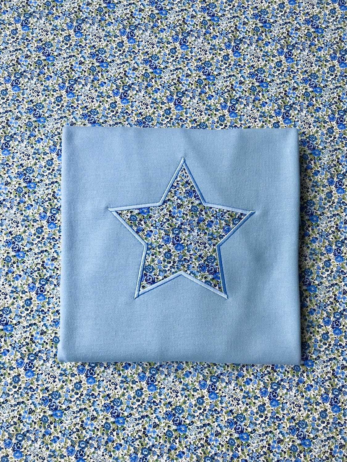 Star Design On Relaxed Fit Sweatshirt