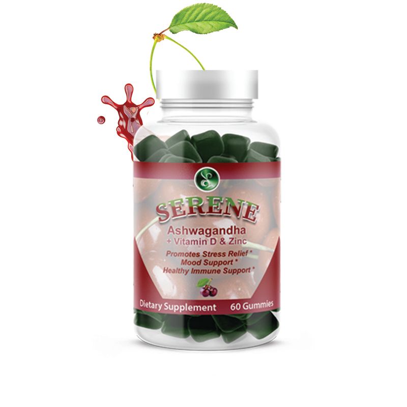 Serene Ashwagandha Plus Vitamin D &amp; Zinc Gummies