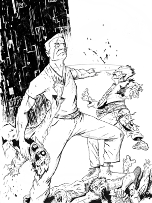 Zombie Hunter (Original Illustration)