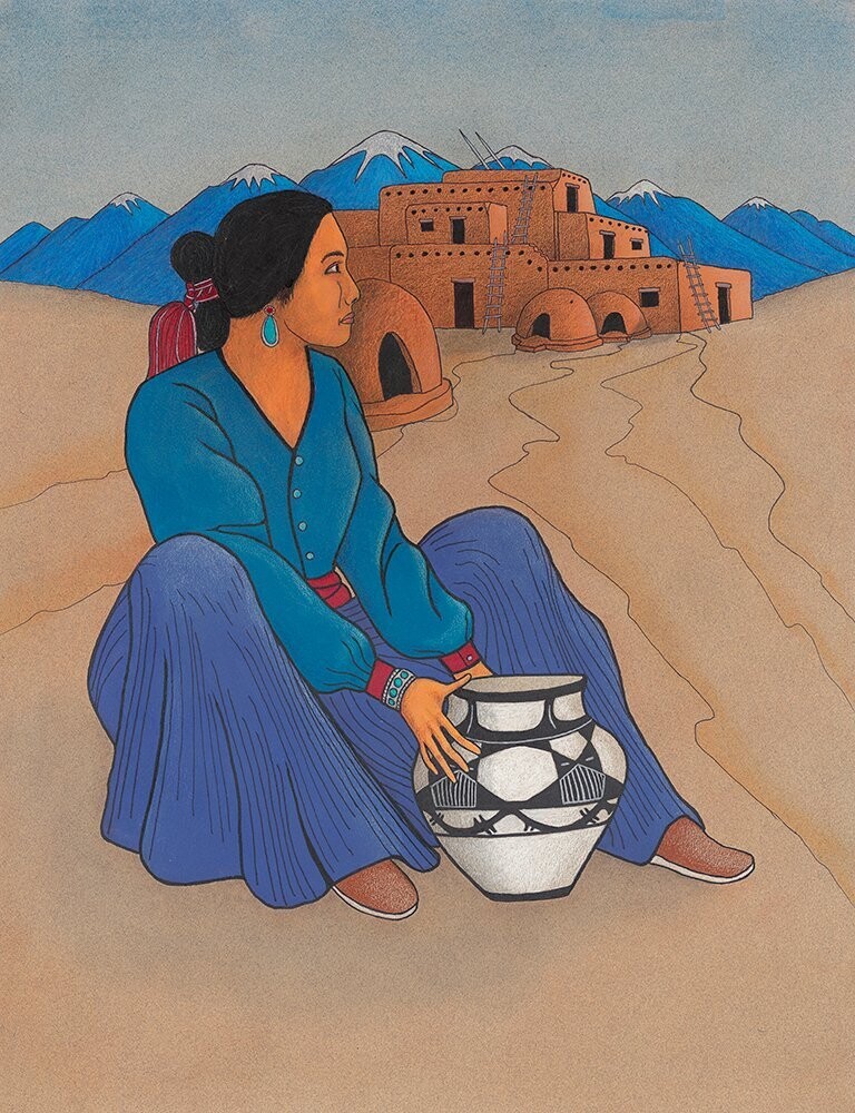 Lady In Blue