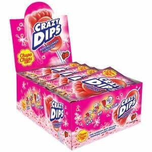 CRAZY DIP LOLIPOP STRAWBERRY (24PACK)