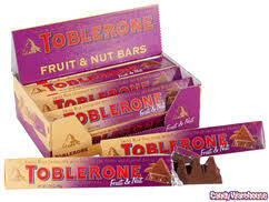 TOBLERONE FRUITS AND NUTS (20PACK)