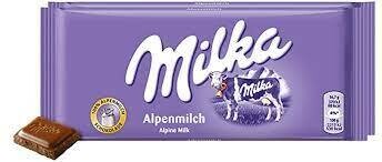 MILKA CHOCOLATE BAR 100gr  AO LEITE (25PACK)