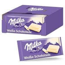 MILKA CHOCOLATE BAR 100gr  WHITE (22PACK)