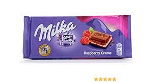 MILKA CHOCOLATE BAR 100gr RASPBERRY (22PACK)