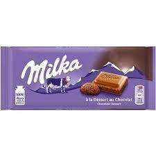 MILKA CHOCOLATE BAR 100 gr LEITE DESSERT (22PACK)