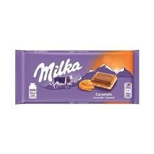 MILKA CHOCOLATE BAR 100gr  CARAMEL (22PACK)