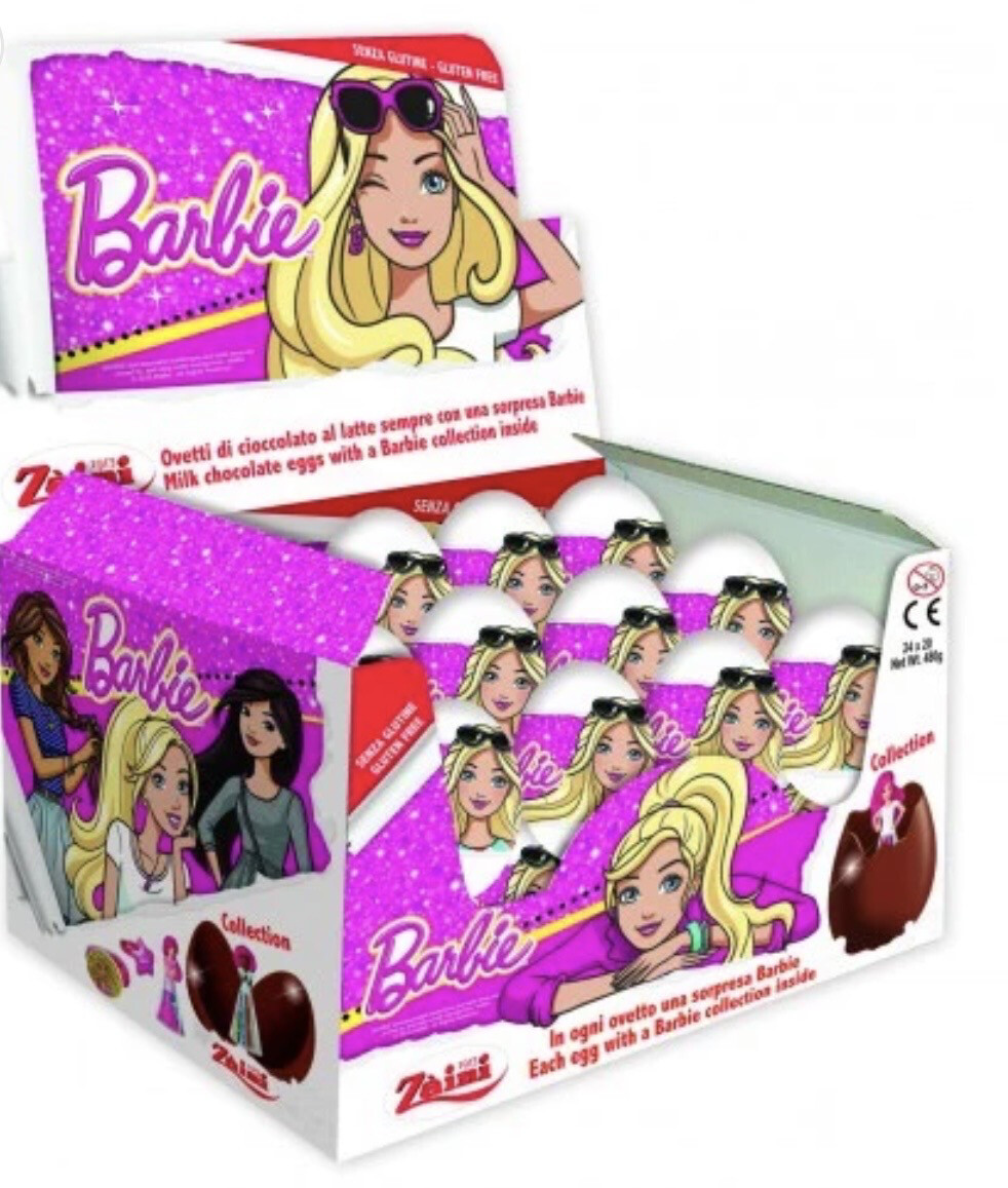 BARBIE CHOCOLATE SURPRISE EGGS (24PACK)