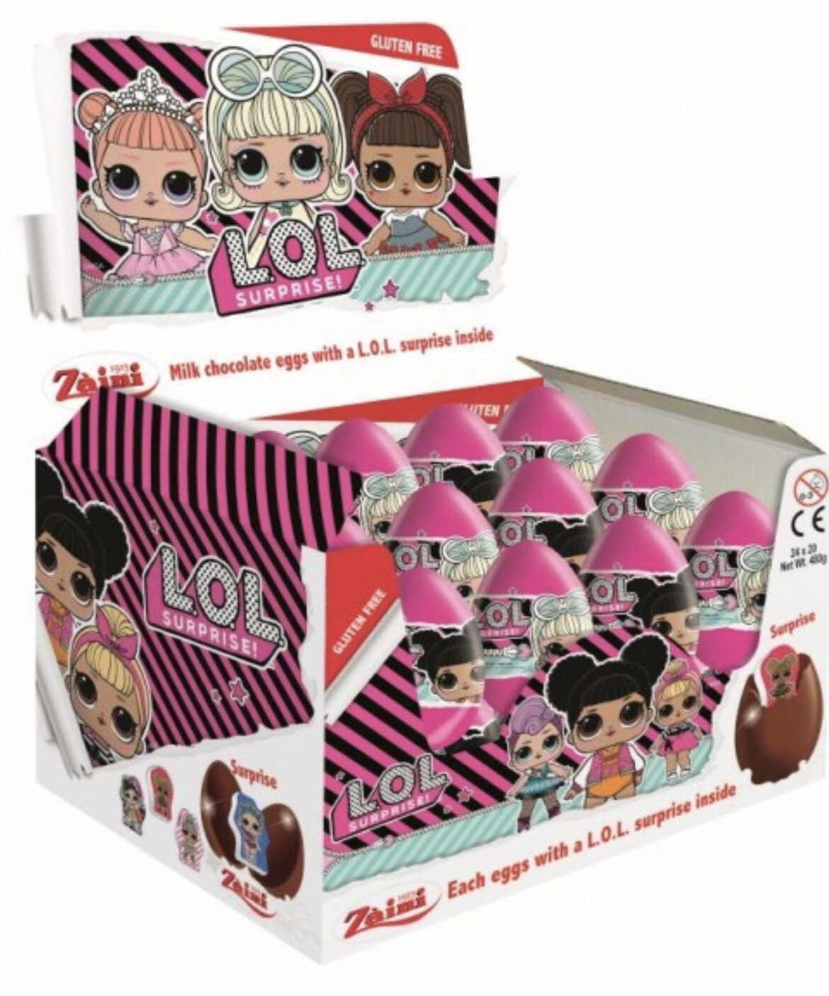 LOL CHOCOLATE SURPRISE EGGS (24PACK)