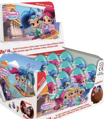 SHIMMER SHINE CHOCOLATE SURPRISE EGGS (24PACK)