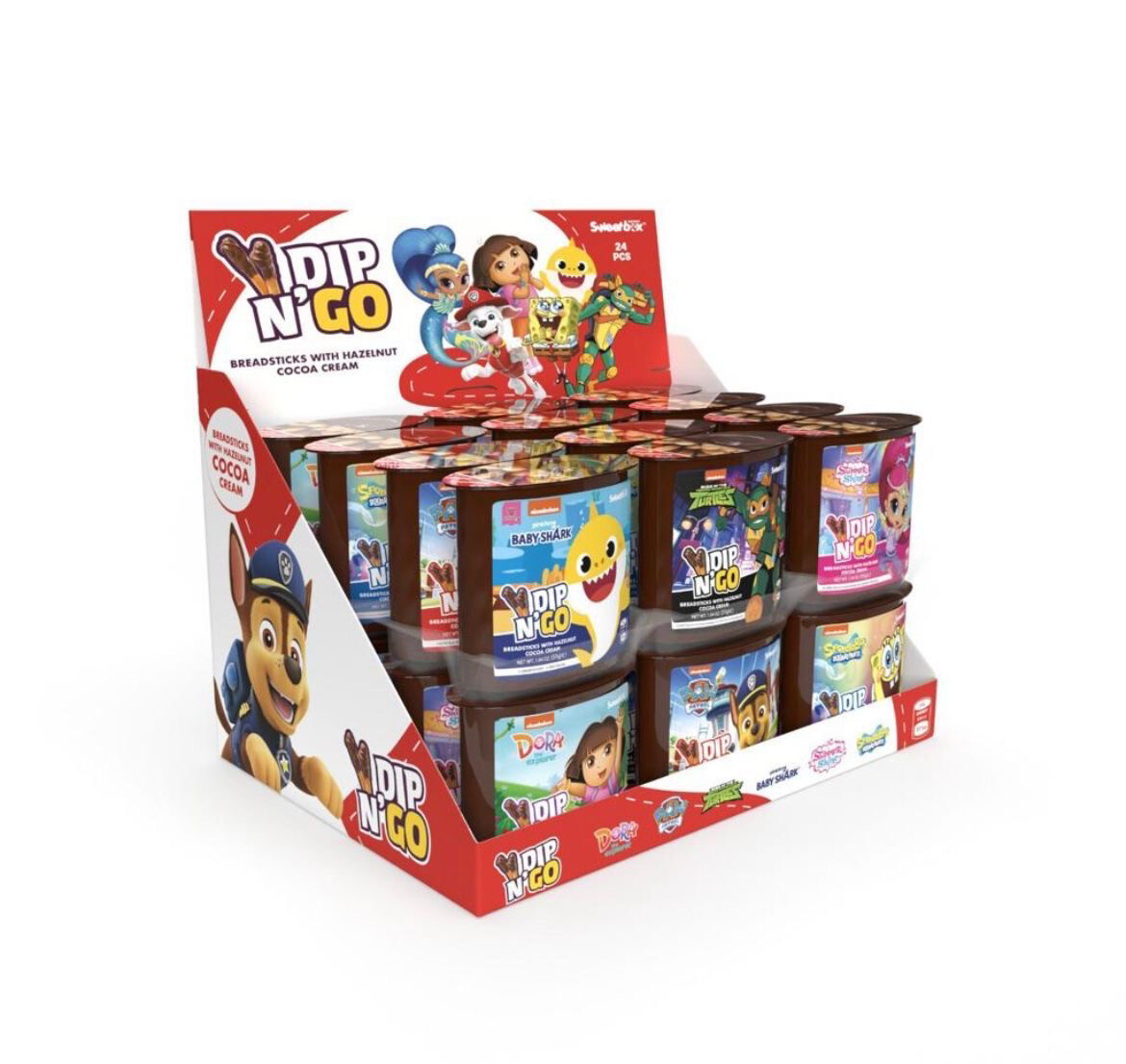 DISNEY CHOCOLATE STICKS MIXED DISPLAY (24PACK)