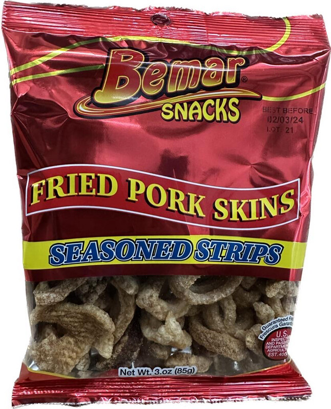 FRIED PORK SKIN SEASONED STRIPS (24PACK)