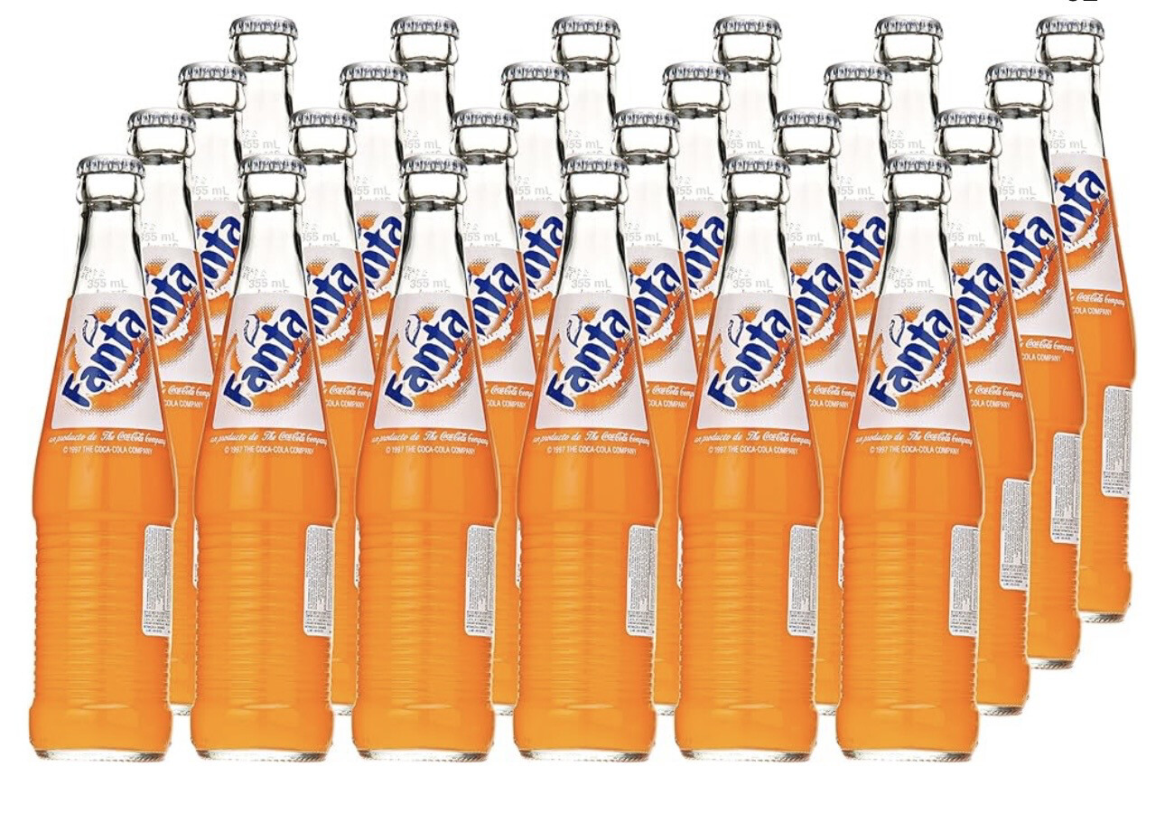 FANTA ORANGE SODA GLASS (24PACK)