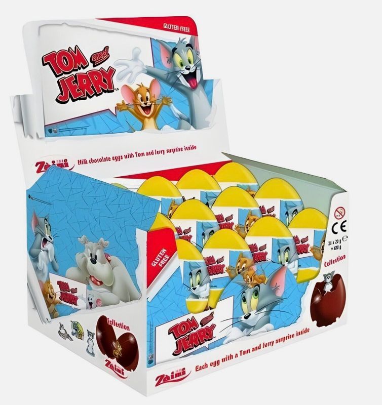 TOM AND JERRY CHOCOLATE SURPRISE EGG (24PACK)