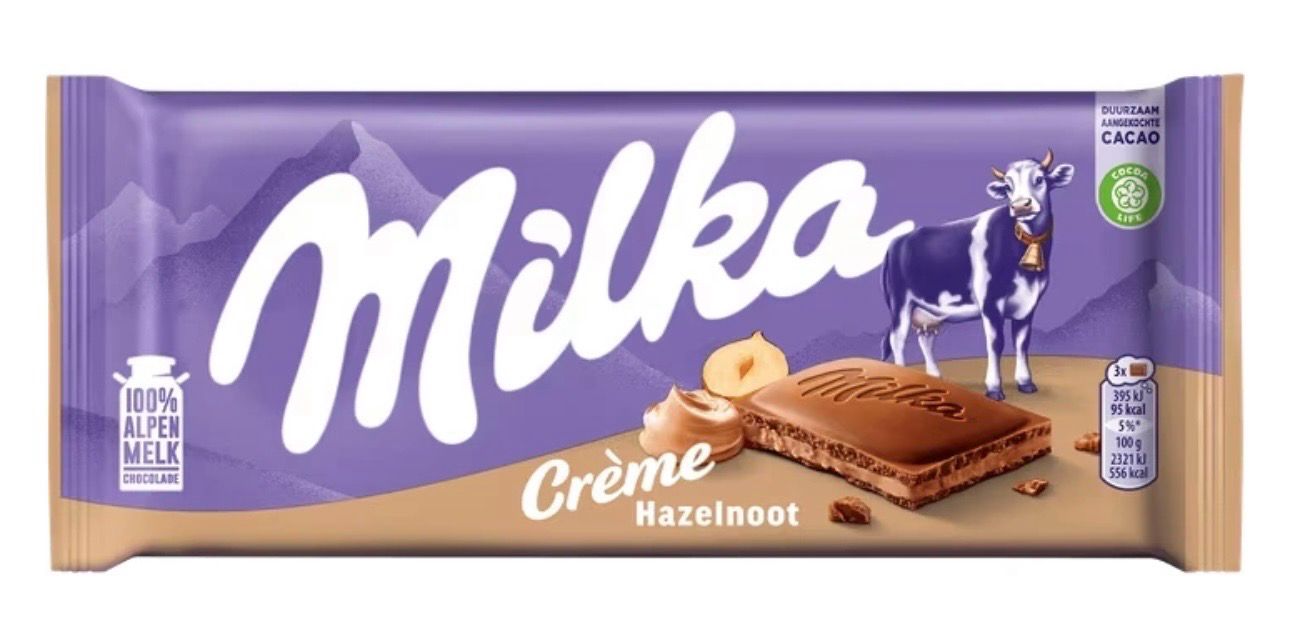 MILKA BAR HAZELNUT CREME (22PACK)