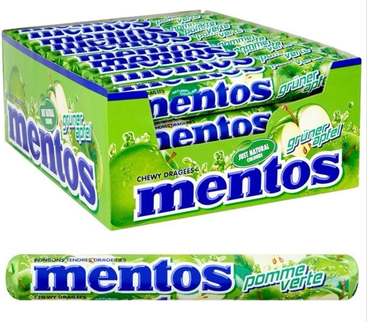 MENTOS CANDY GREEN APPLE (40PACK)
