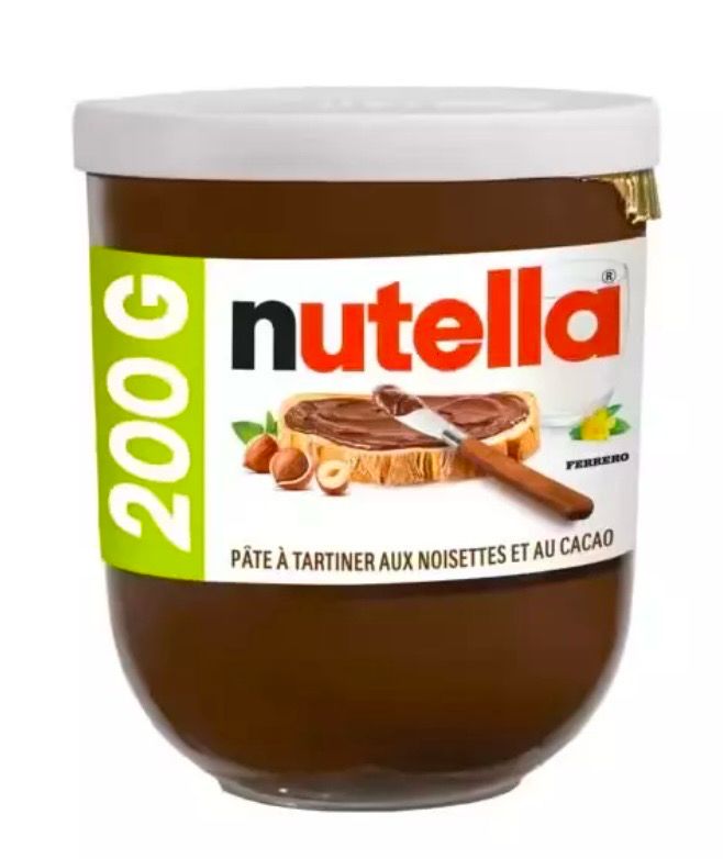 NUTELLA GLASS LARGE 200gr (9PACK)