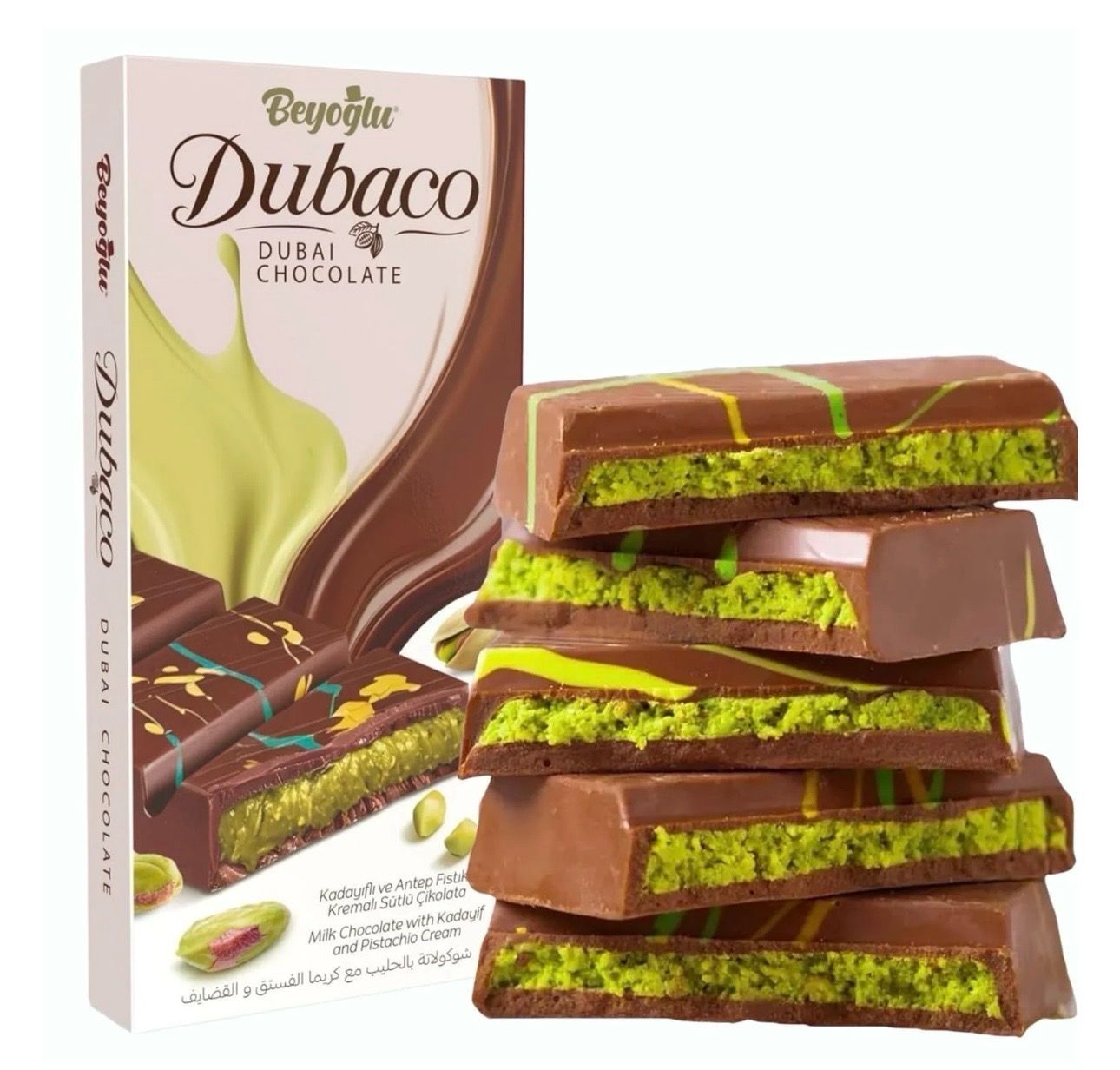 DUBAI LUXURY CHOCOLATE BAR 200GR (6PACK)