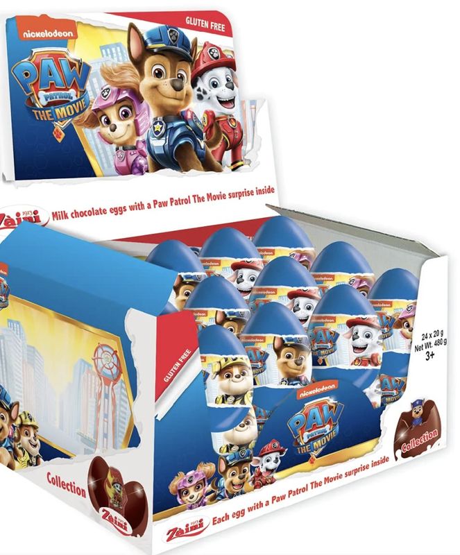 PAW PATROL CHOCOLATE SURPRISE EGG (24PACK)