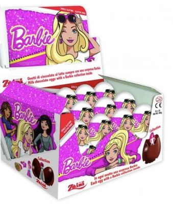 BARBIE CHOCOLATE SURPRISE EGGS (24PACK)