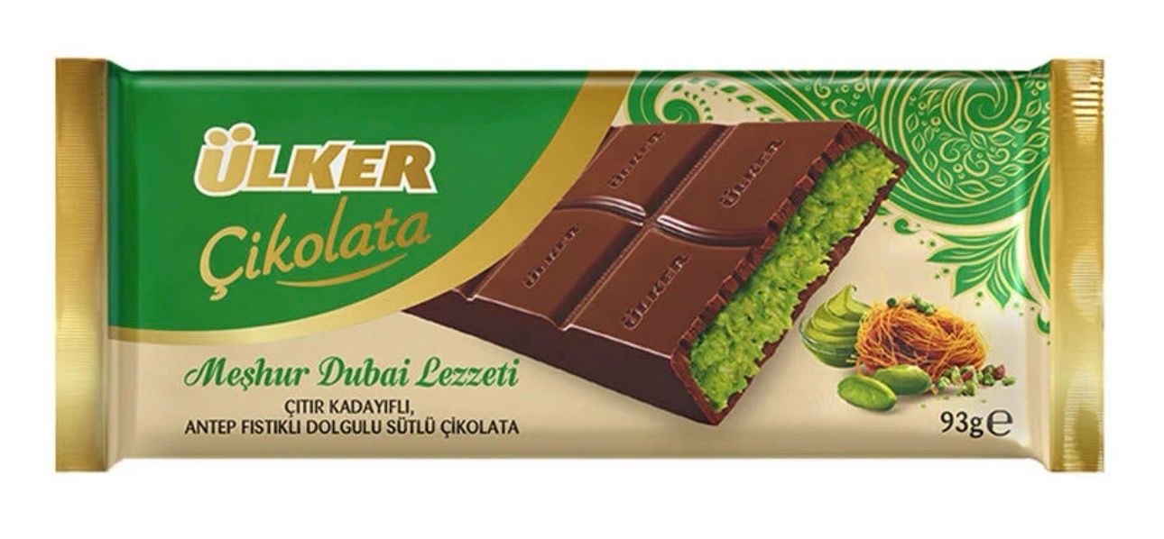 ULKER DUBAI CHOCOLATE BAR 100GR (6PACK)