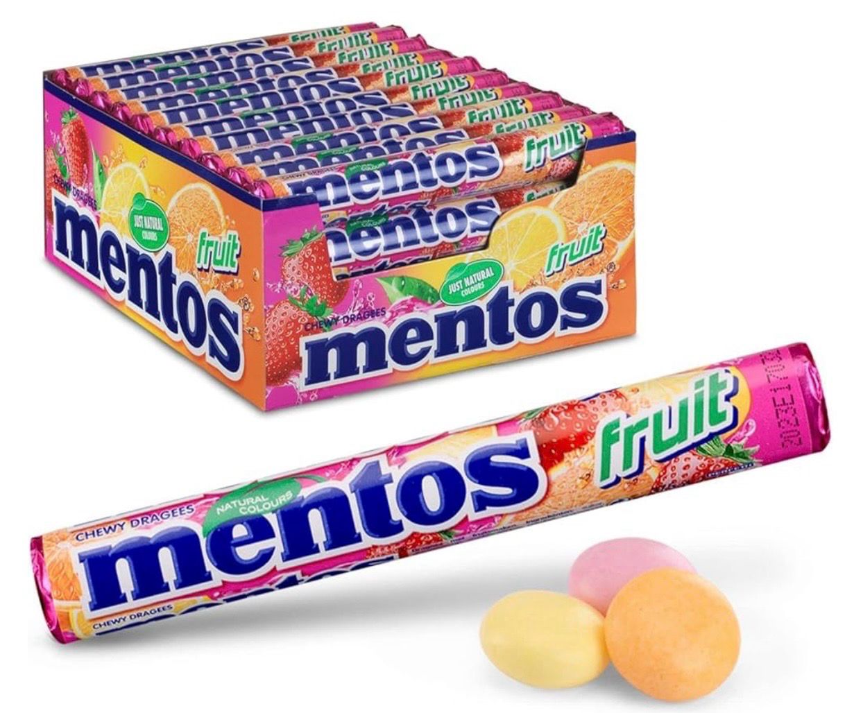 MENTOS TUBES FRUITS (20PACK)