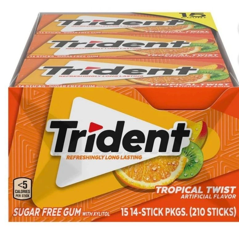 TRIDENT GUM FRUIT TWIST (15PACK)