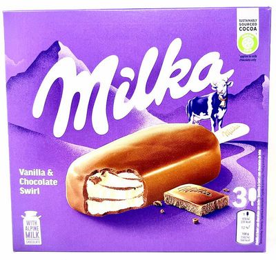 ICE CREAM MILKA ALPINE CHOCOLATE T3 (8PACK)