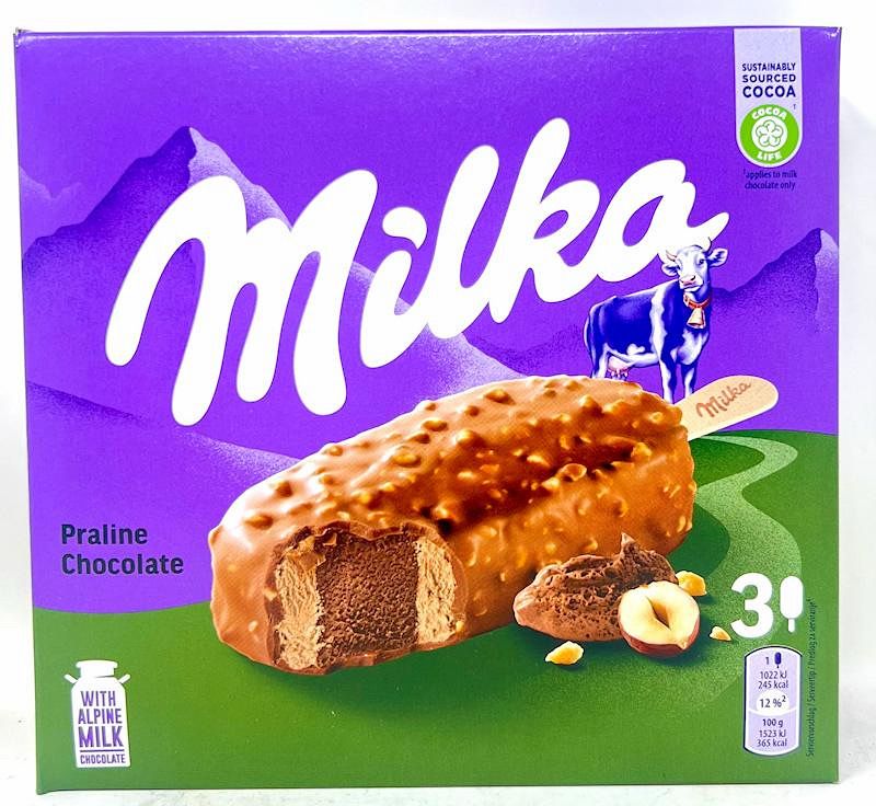 ICE CREAM MILKA HAZELNUT T3 (8PACK)