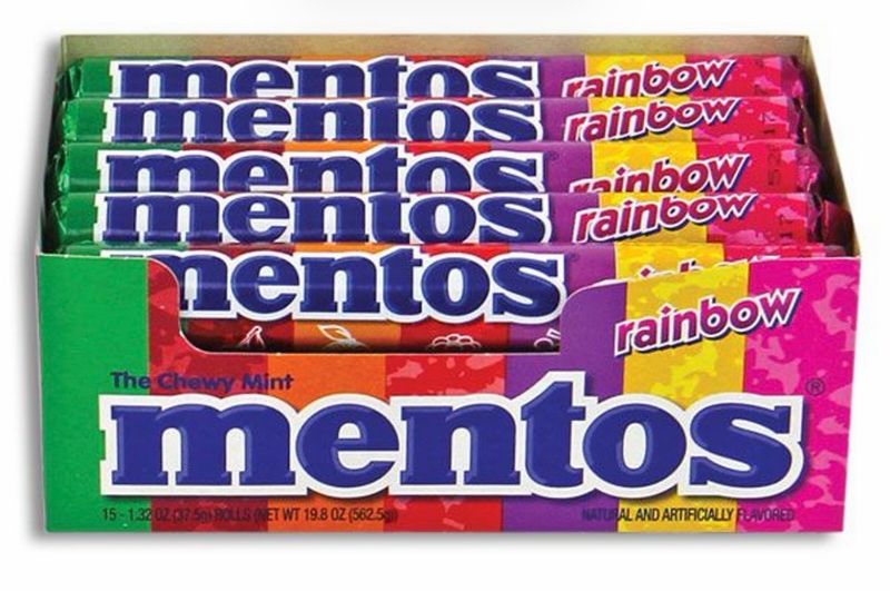 MENTOS TUBES RAINBOW (20PACK)