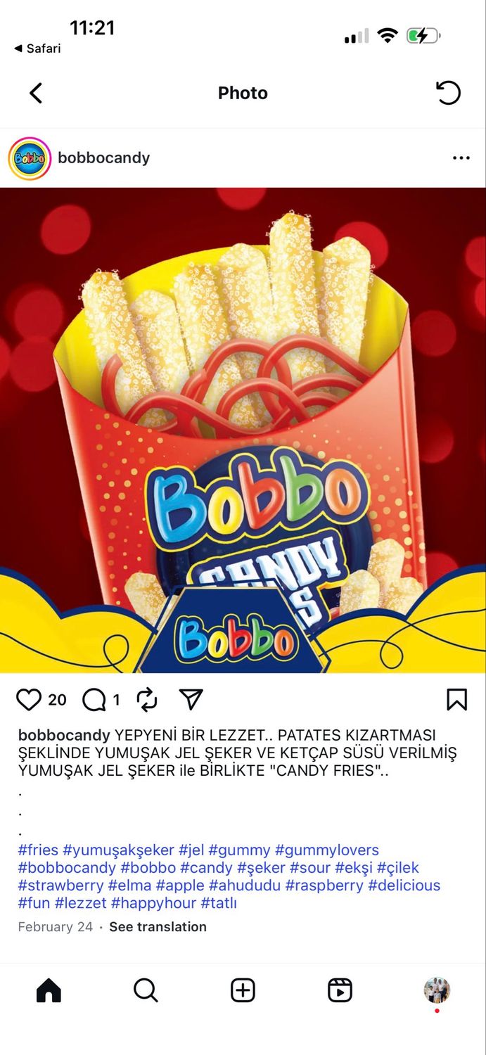 BOBBO CANDY FRIES (12PACK)