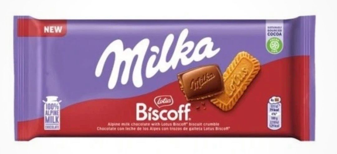 MILKA CHOCOLATE BAR BISCOFF (24PACK)