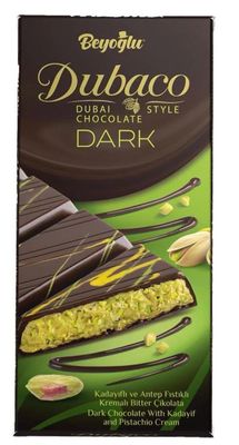DUBAI LUXURY DARK CHOCOLATE BAR 200GR (6PACK)
