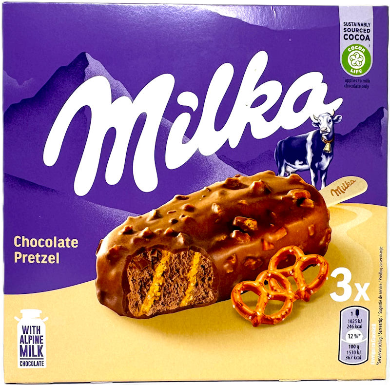 ICE CREAM MILKA ALPINE PRETZEL T3 (8PACK)