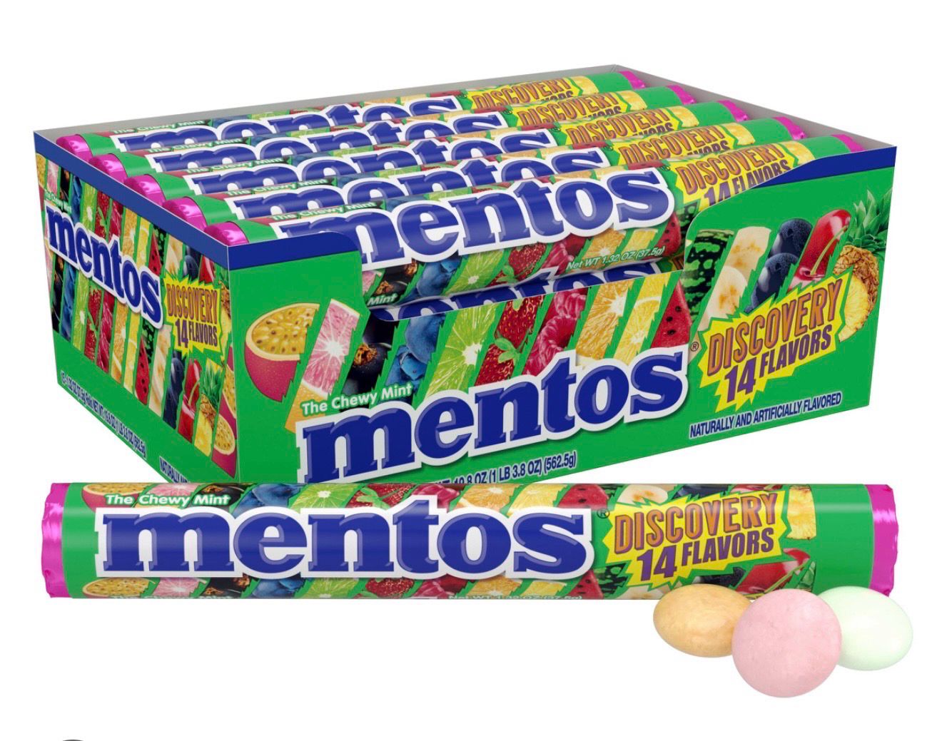 MENTOS TUBES MIXED FLAVORS X40