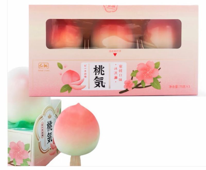 VIRAL PEACH ICE CREAM 8X3 (24UNITS)