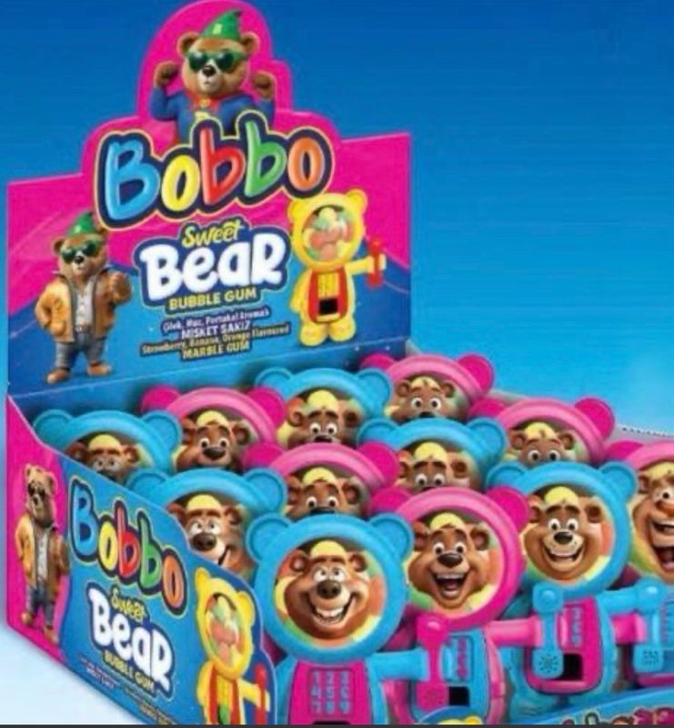 BOBBO SWEET BEAR BUBBLE GUM (12PACK)