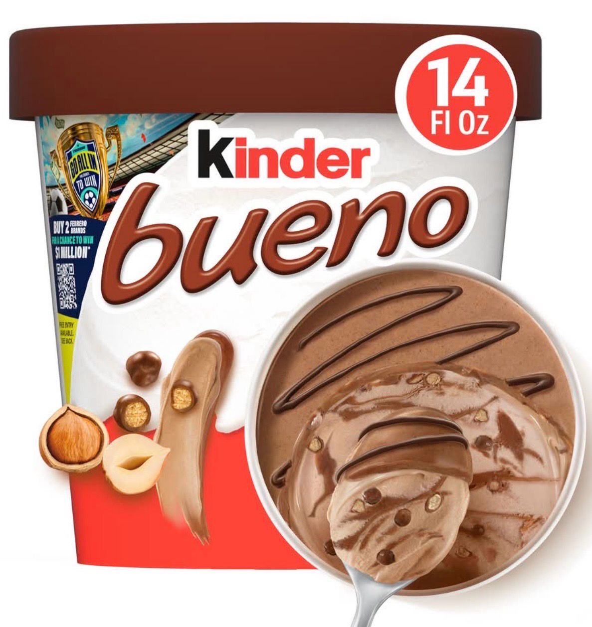 KINDER BUENO ICE CREAM POTE (8PACK)