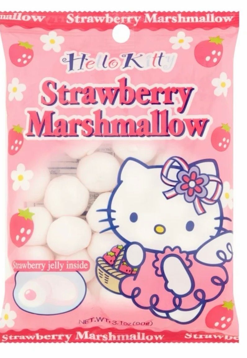 HELLO KITTY STRAWBERRY MARSHMALLOW (12PACK)