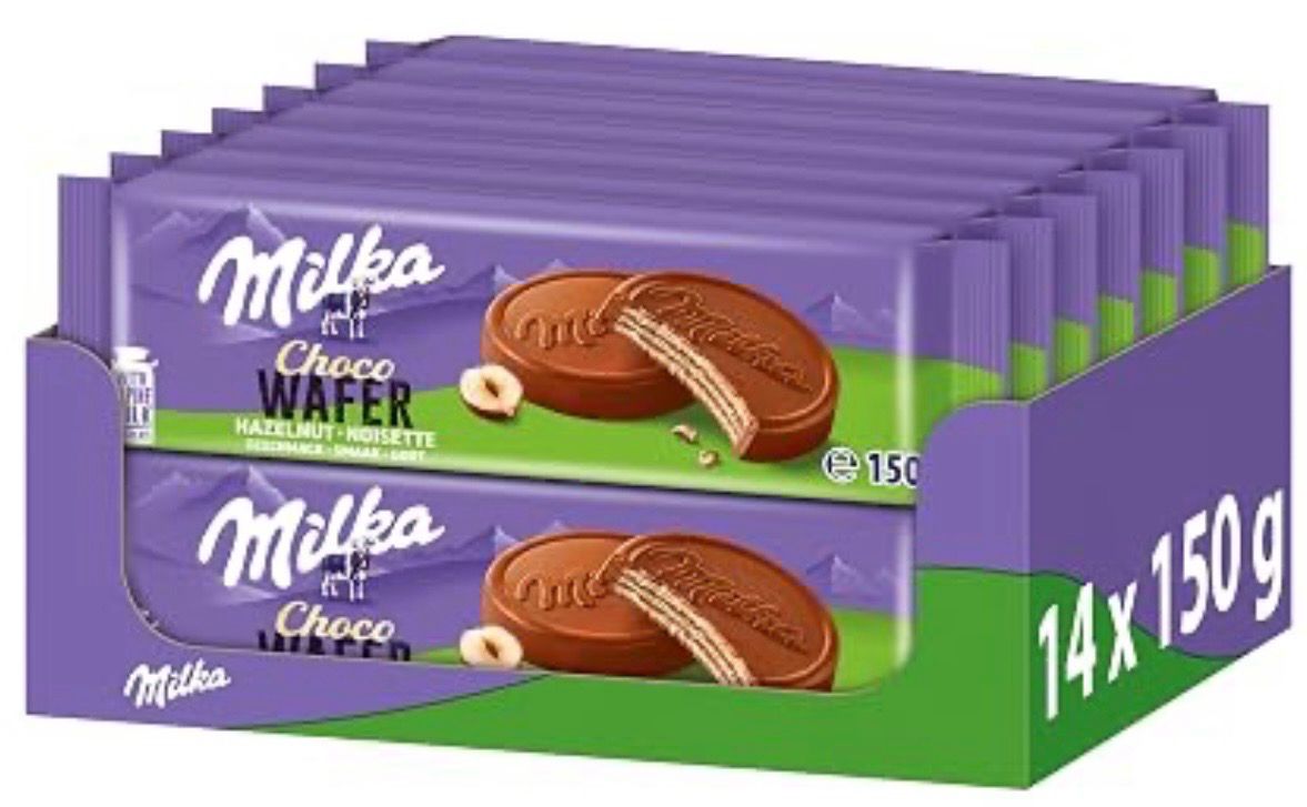MILKA CHOCO WAFER HAZELNUT (14PACK)