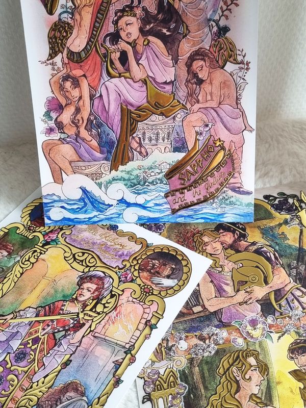 Queer &amp; Historique - Cartes A5 dorure à chaud