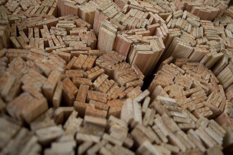 Lath Sawn Exmoor Oak laths bundle 50 x 4 ft