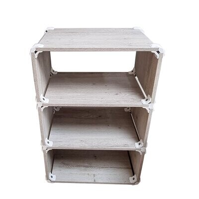 Free standing 3-cube shelving, display cabinet, side table. Modern cube storage for any room.