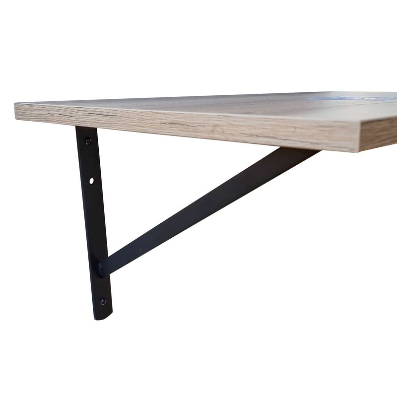 45cm ,50cm ,55cm, 57cm Extra Deep wall Shelves +2 black brackets  Sandy Grey, White, Oak Colour. Various Lengths and depths or customer size
