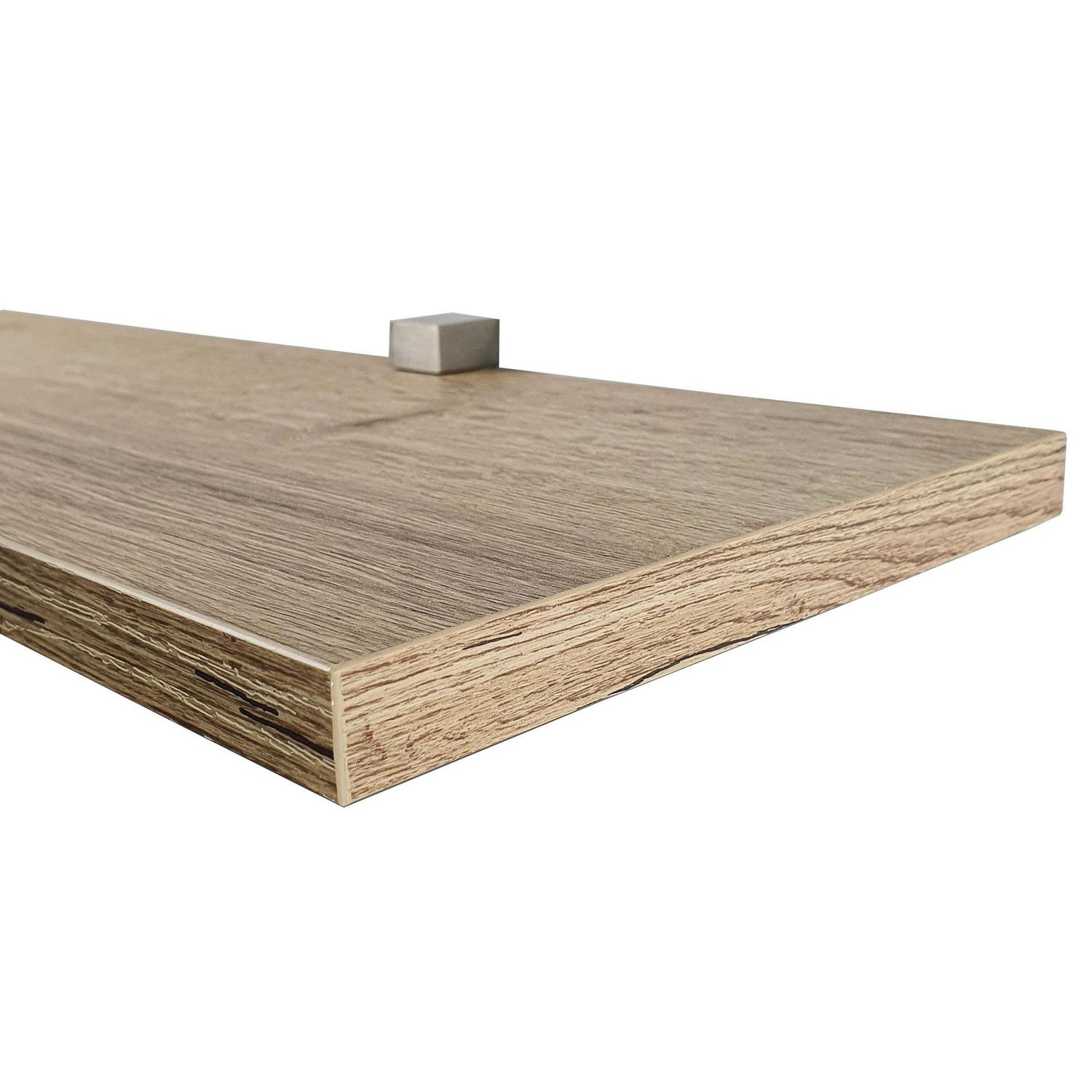 14.2cm, 19.2cm ,22.2cm Deep Wall Shelves With Mini Brackets. White , sandy grey, Oak, Smoked oak, black all with wood grain. Various Lengths and depths or customer size.