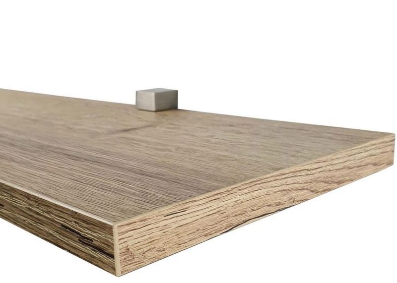 Old oak shelf 104cm x 13.5cm with mini brackets, set of 4 Old oak shelf 104cm x 13.5cm with mini brackets, set of 4