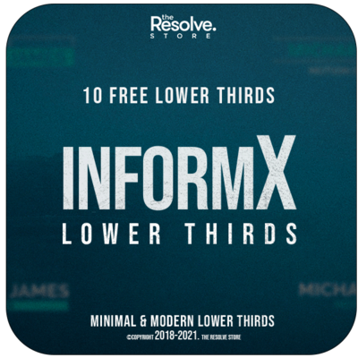 InformX 10 Free Lower Thirds