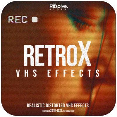 RetroX VHS Effects, CinematicX LUTs & ResolveX Transitions