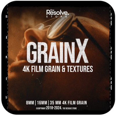 GrainX Film Grain, ResolveX Transitions & CinematicX LUTs